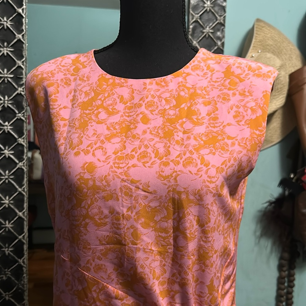Rodebjer Salmon floral dress